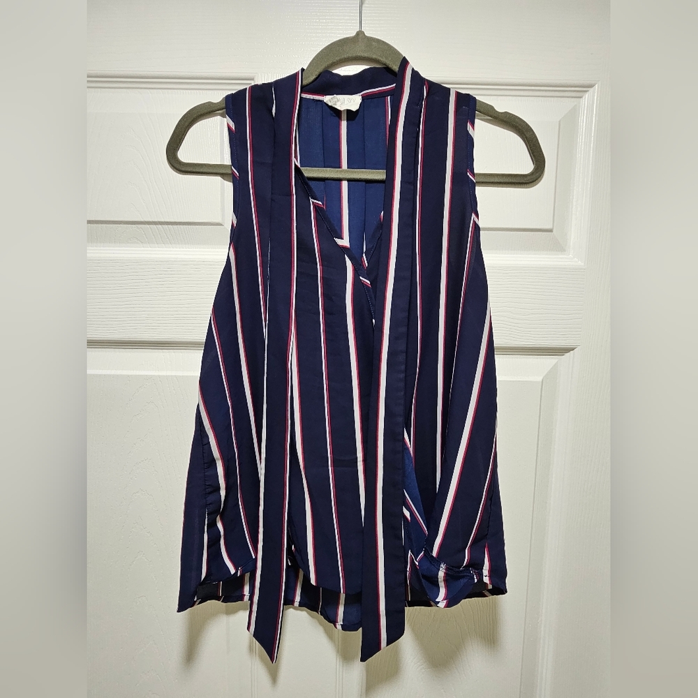 Striped Blue Blouse